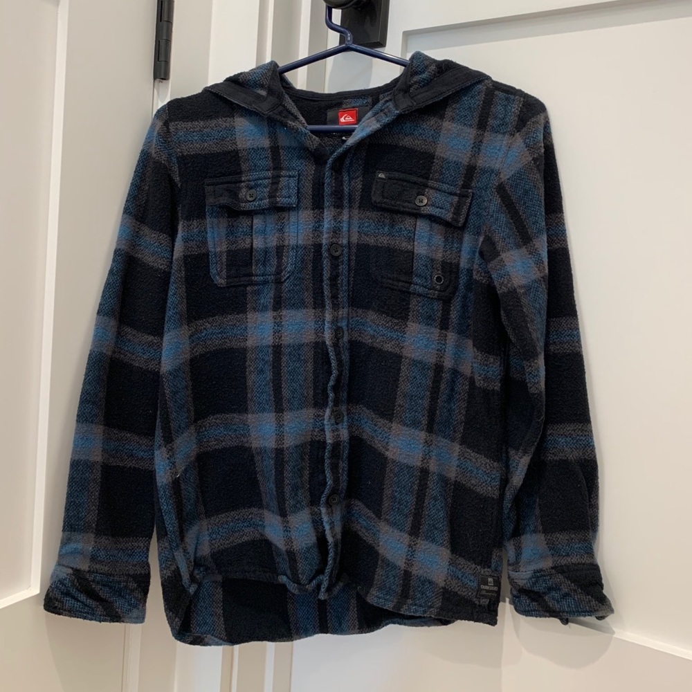 Quiksilver Boys Flannel Long Sleeve Flannel Shirt